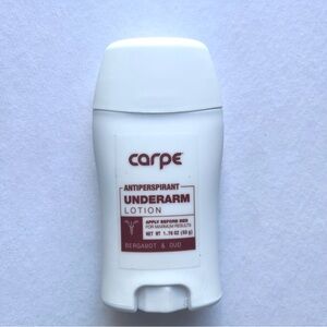 Carpe Antiperspirant Underarm Lotion Deodarant Bergamot NEW